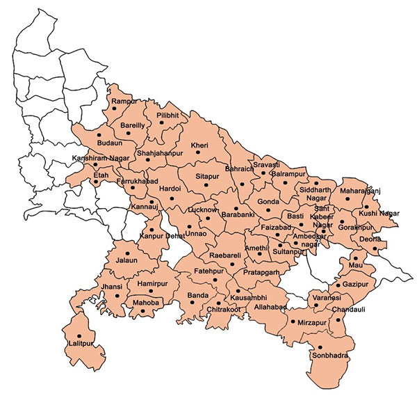 Geographical Coverage of RGMVP till March 2018